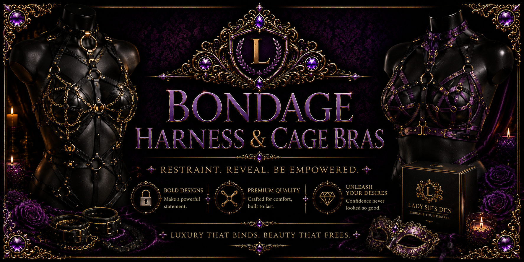 Bondage Harness & Cage Bras