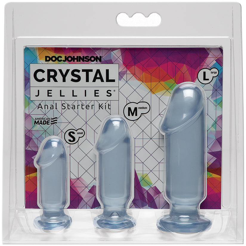 Crystal Jellies Anal Starter Kit - Grey - Anal Toys - Doc Johnson
