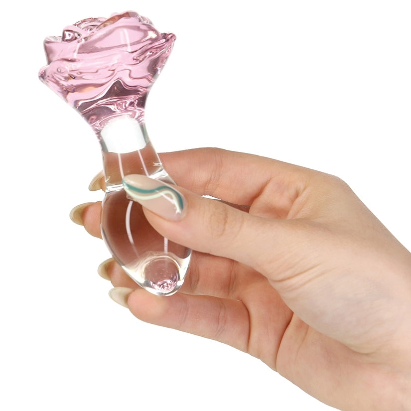 Pillow Talk Rosy Glass Anal Plug - Glass Toys - Lady Sif’s Den