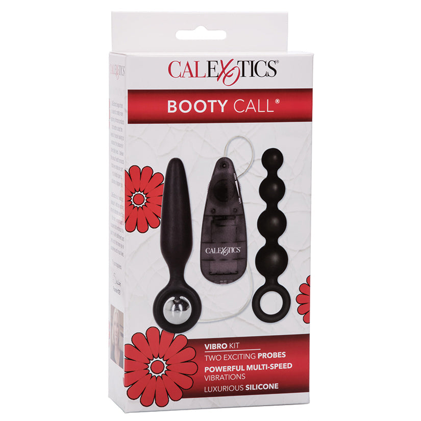 Booty Call Booty Vibro Kit - Black - Anal Toys - California Exotic Novelties