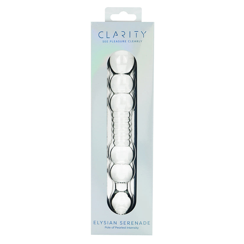 Clarity Elysian Serenade glass dildo - product view