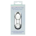 Clarity Utopian Bloom glass dildo - product view