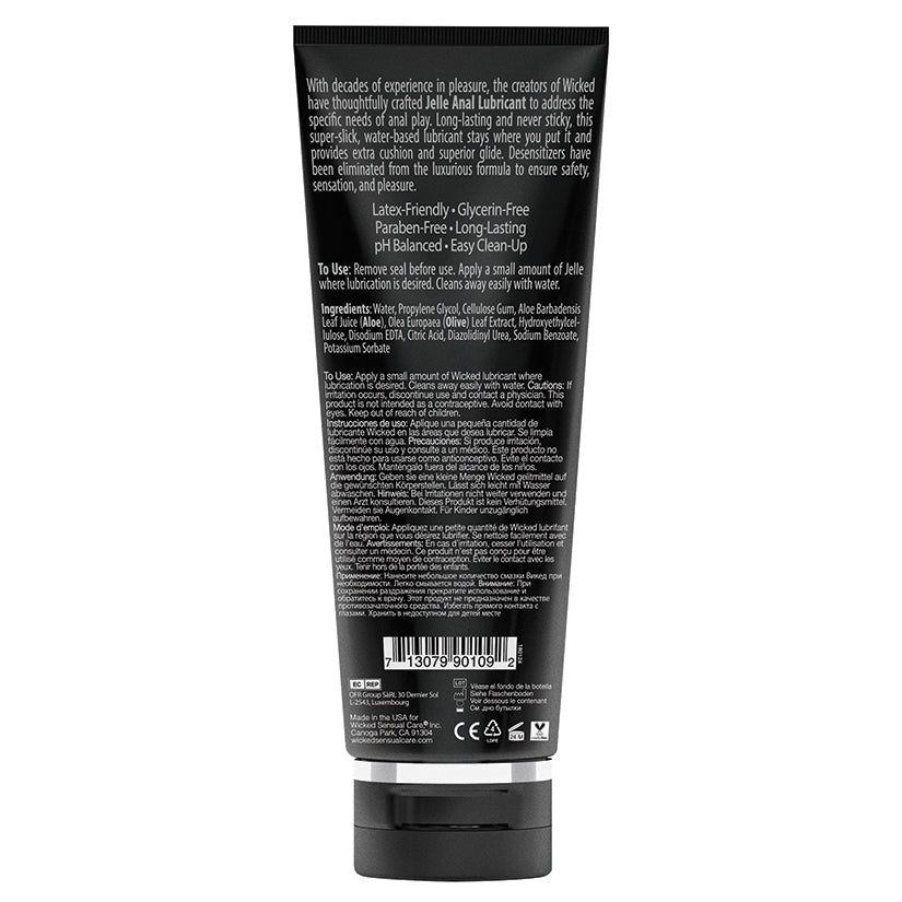 Wicked Jelle Water - based Anal Lubricant - Lubricants Anal - Lady Sif’s Den