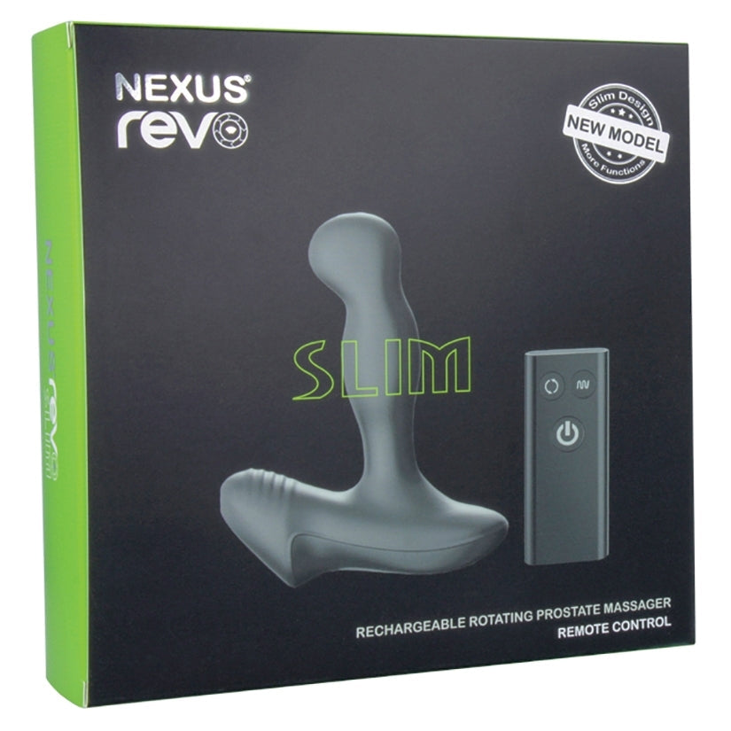 Nexus Revo Slim Rotating Prostate Massager - Black - Anal Accessories - Lady Sif’s Den