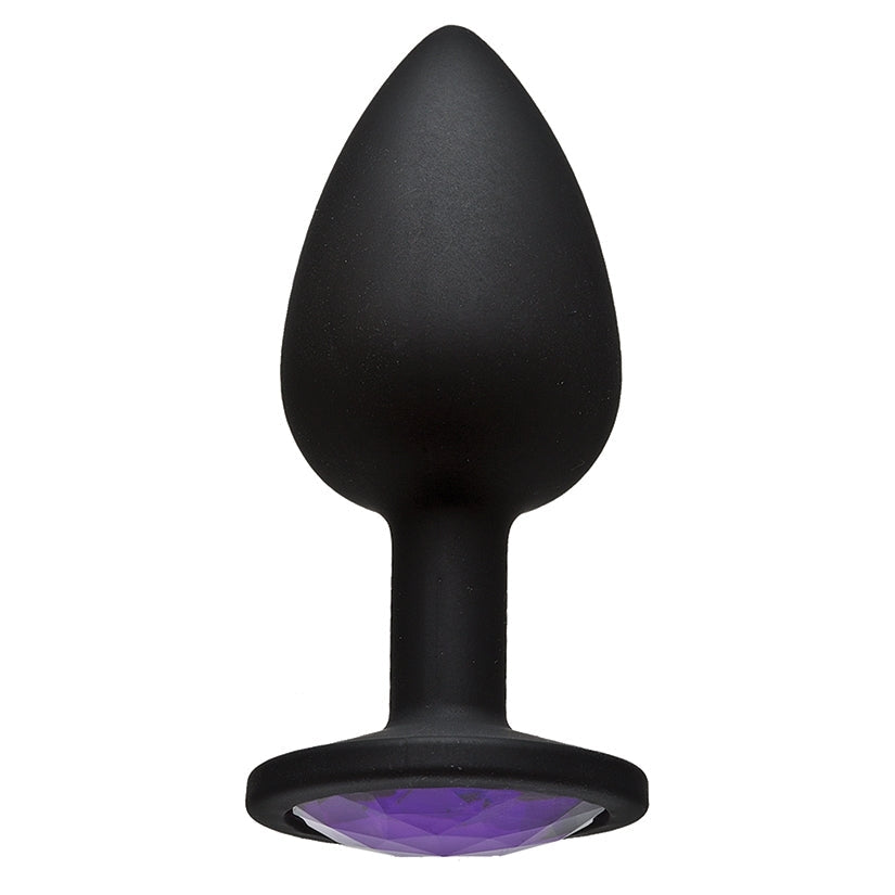 Booty Bling Silicone Plug Small - Purple alternate view