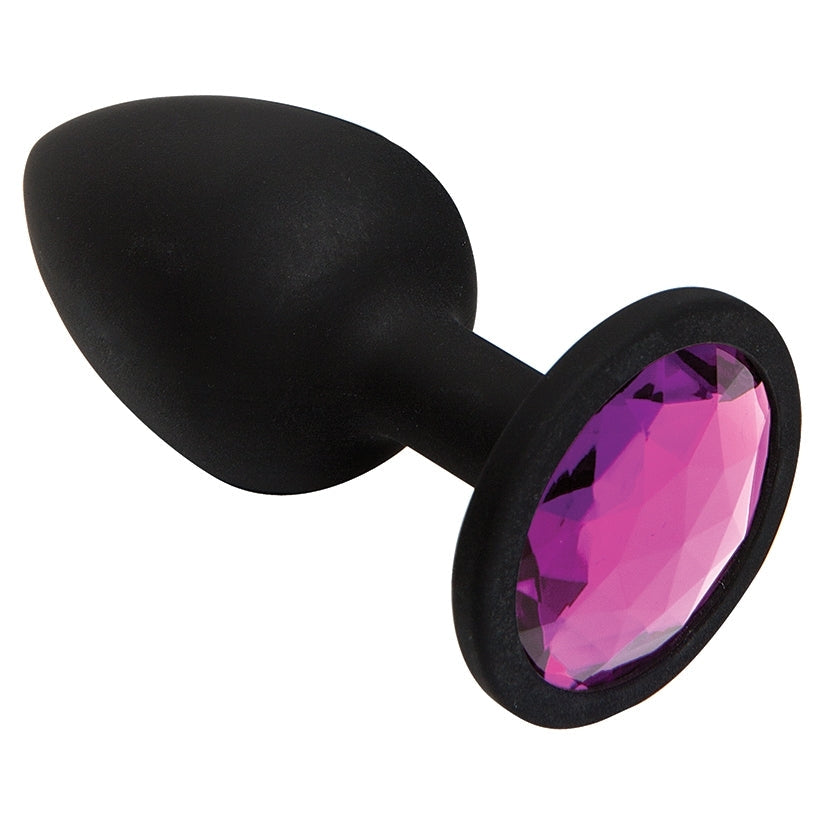 Booty Bling Silicone Plug Small - Pink alternate view