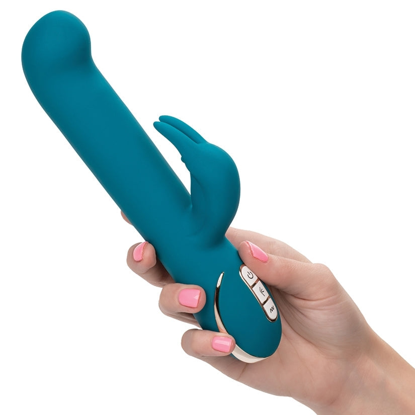 Jack Rabbit Signature Silicone Rocking "G" Rabbit - Teal 8.5" - Rabbit Vibrator - Lifestle
