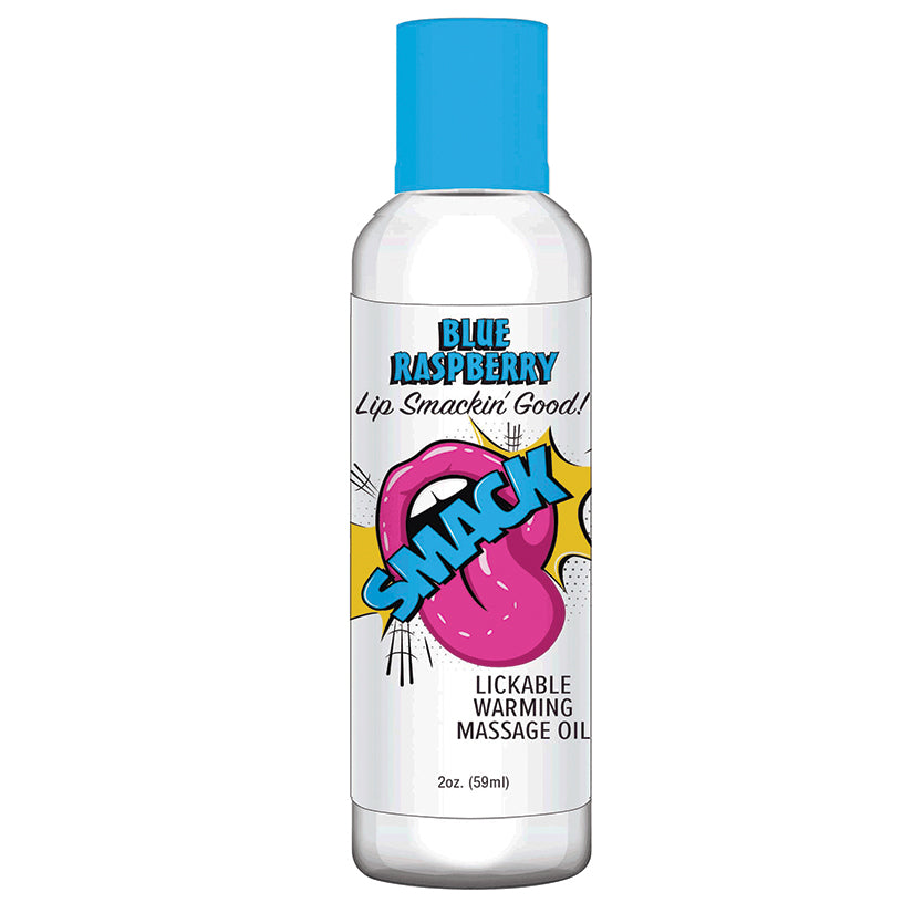 Smack Warming Massage Oil - Blue Raspberry 2oz - Massage - Lady Sif’s Den