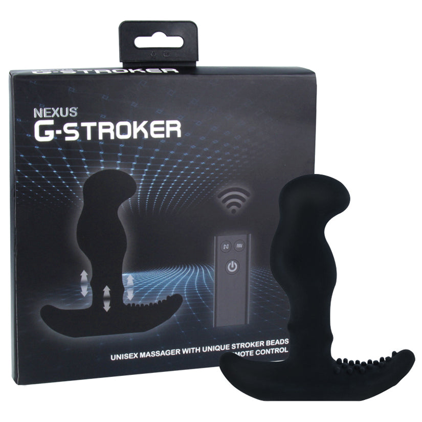 Nexus G Stroker Unisex Massager with Stroker Beads - Black - Anal Accessories - Lady Sif’s Den
