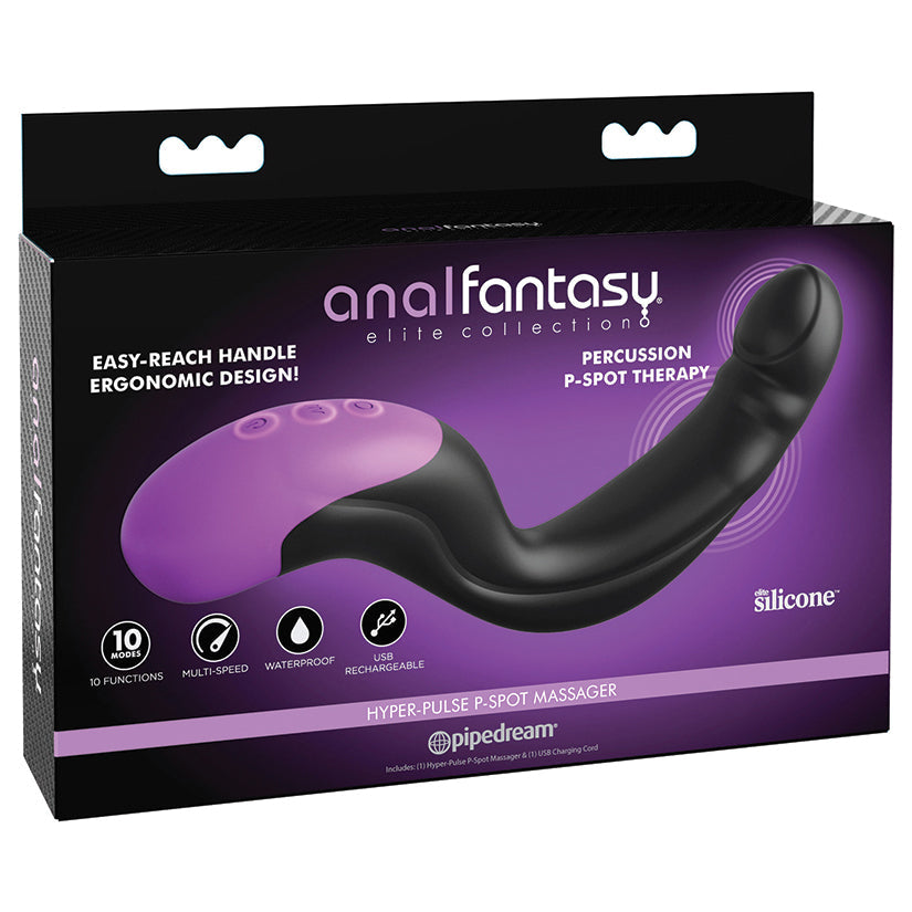 Elite Hyper Pulse P-Spot Massager – Black – Anal Fantasy product image 1