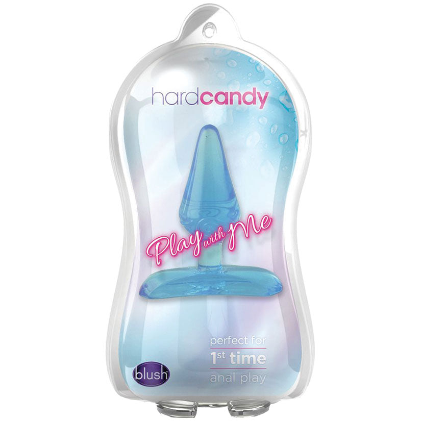 Play With Me Hard Candy Anal Plug - Blue