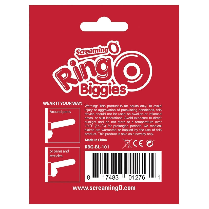 Large Stretch Cock Ring – Black