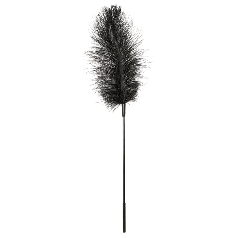 Black Ostrich Tickler - alternate view