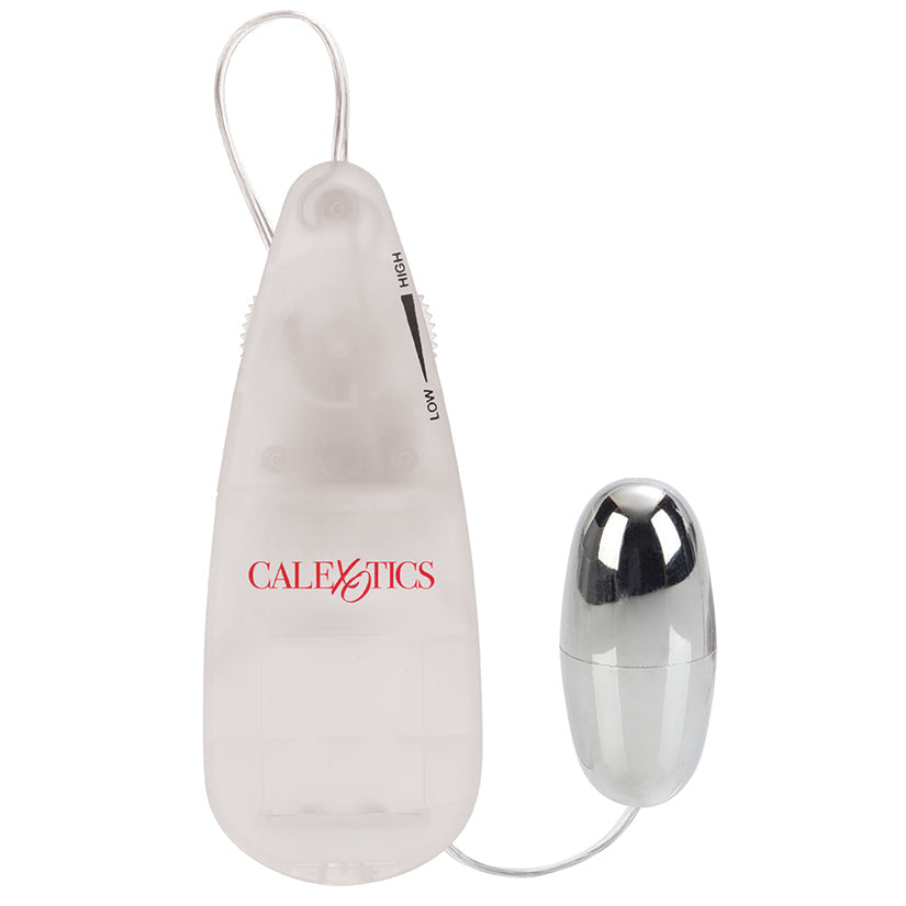 White and silver device with 'Calexotics' branding on a white background