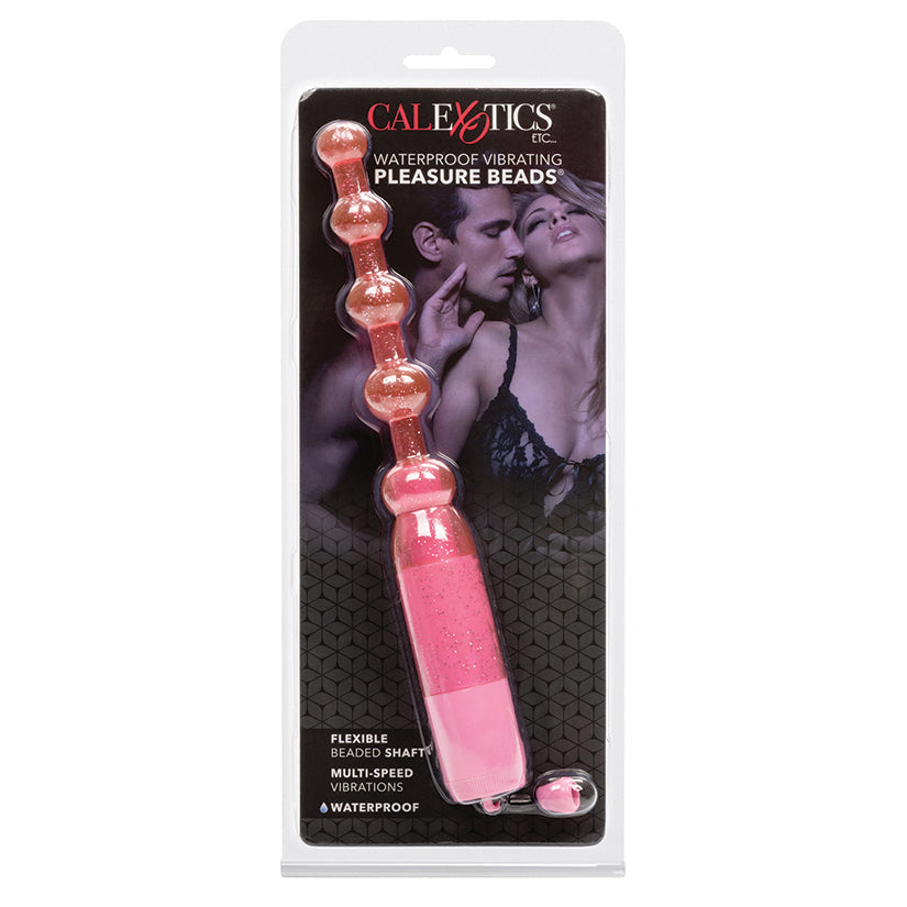 Waterproof Vibrating Pleasure Beads - Pink product view