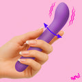 Bang flexible silicone G-spot vibrator purple