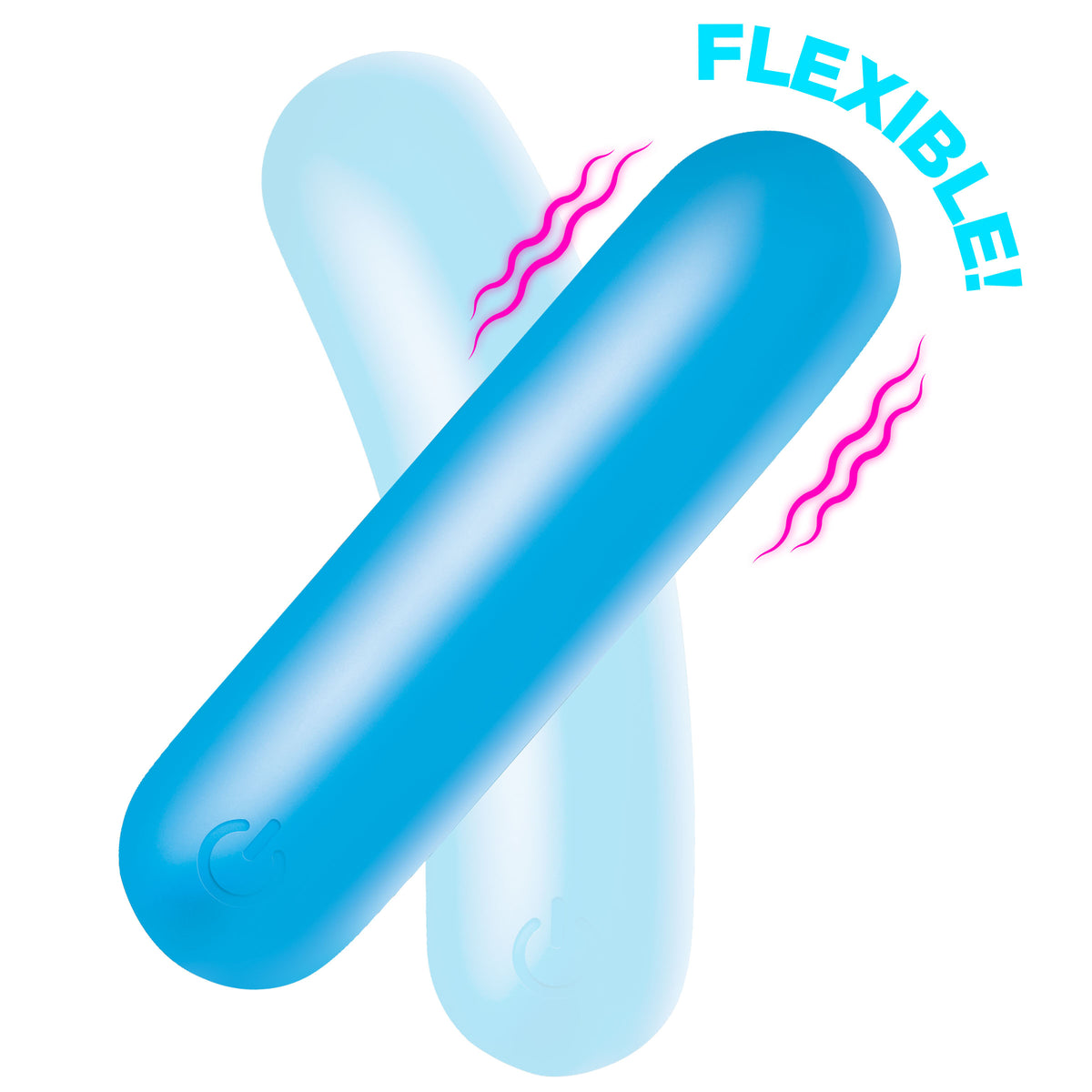 Bang flexible silicone bullet vibrator blue