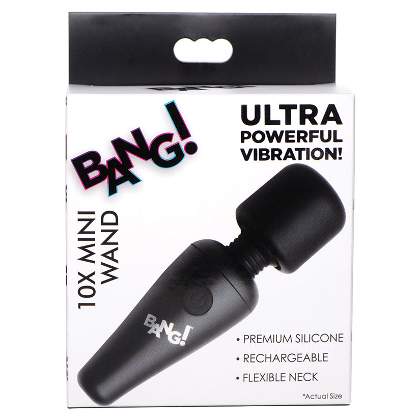 Bang 10X Vibrating Mini Silicone Wand Black