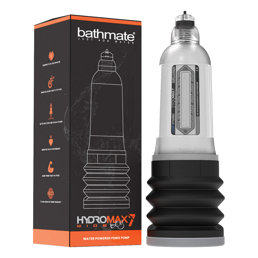 Bathmate Hydromax7 Wide Boy clear hydropump