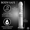 Behemoth Ribbed XL Glass Dildo