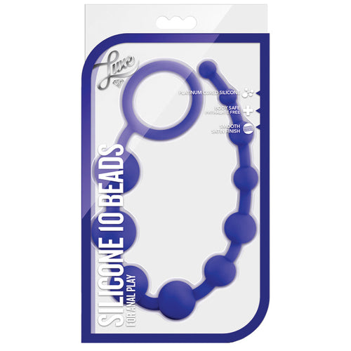 Blush Silicone 10 graduated anal beads