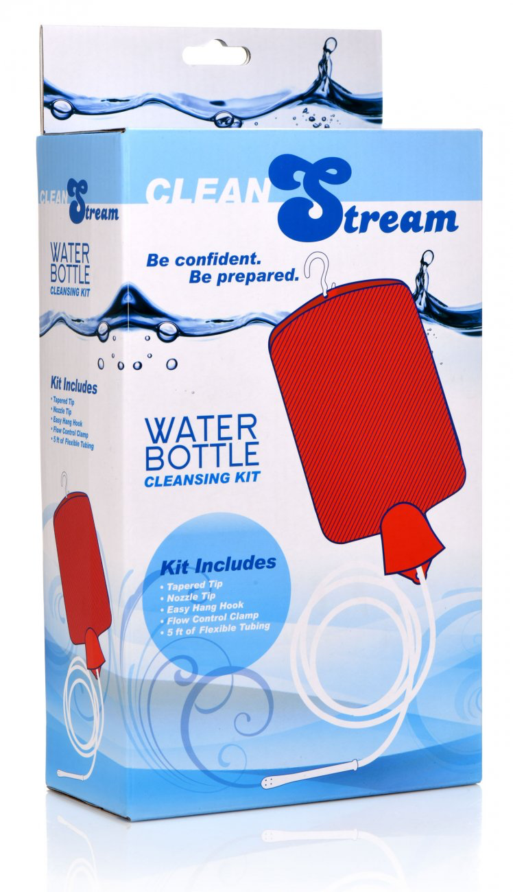 Clean Stream water bottle cleansing kit packaging on a white background