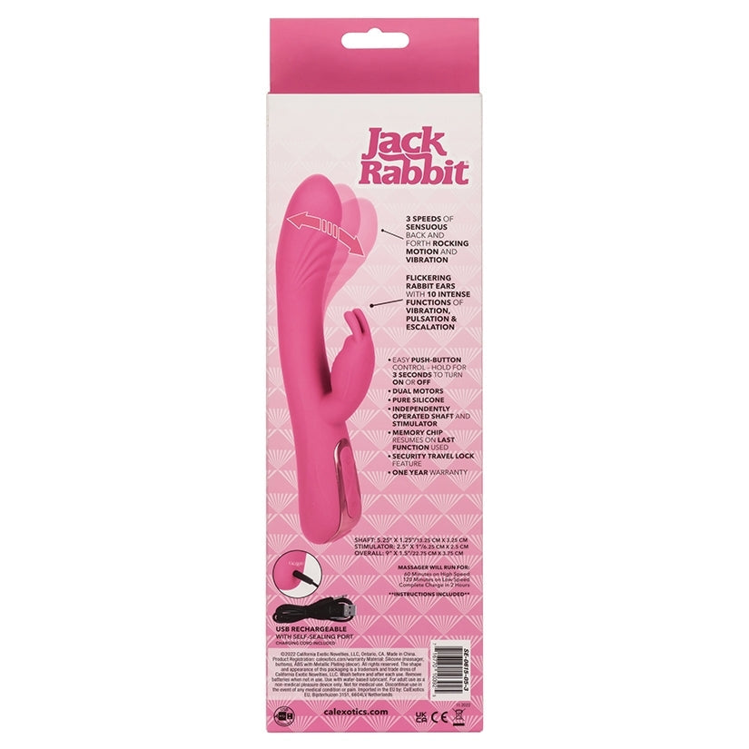 Pink 'Jack Rabbit' product packaging on a white background