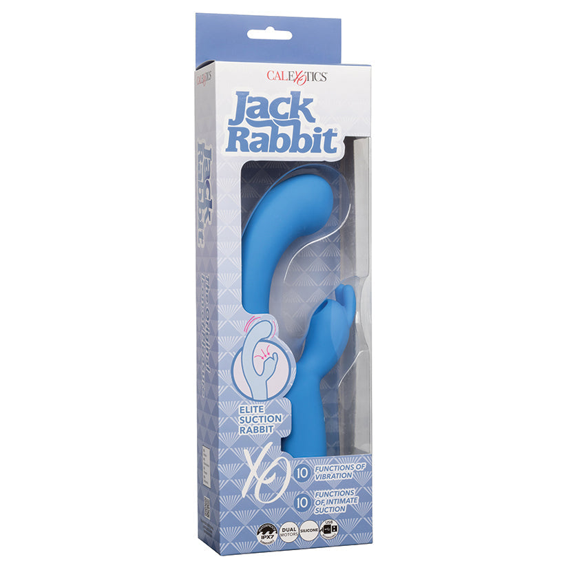 Package of Jack Rabbit product with blue rabbit-shaped object inside