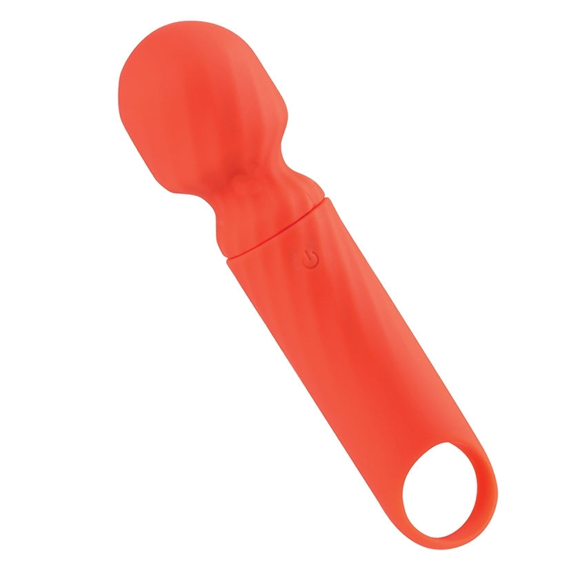 Red ice cream scoop on a white background