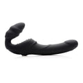 Slim Rider ribbed vibrating silicone strapless strap-on