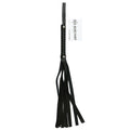 S&M black leather flogger