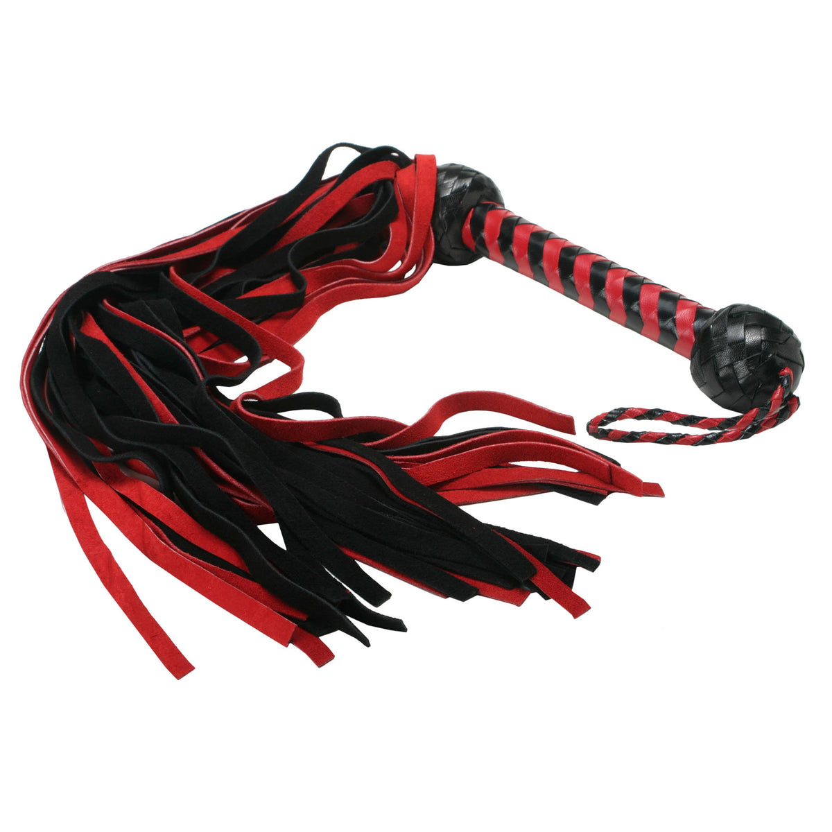 Strict Leather red suede flogger