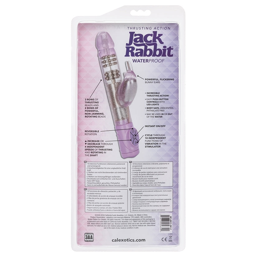 Package of Jack Rabbit waterproof product with text and branding.